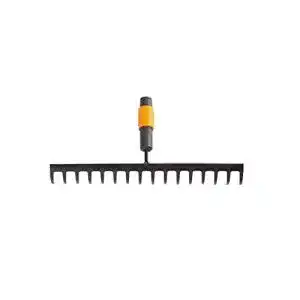 Harke fiskars rechen mit 16 zinken werkzeugkopf breite 40 cm