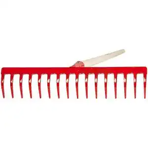 Harke shw fire 16 zinken gartenrechen breit stahl 42cm