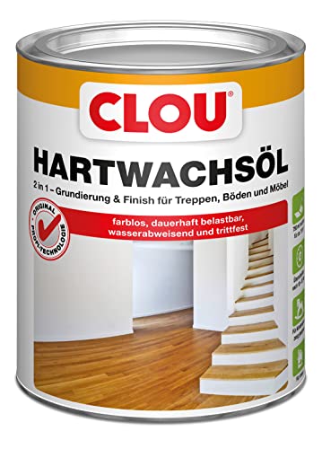 Hard wax oil CLOU hard wax oil colorless 0,750 L