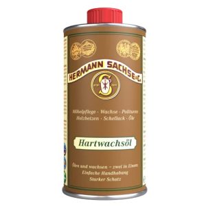 Aceite de cera dura Hermann Sachse incoloro 250ml aceite para el cuidado de la madera