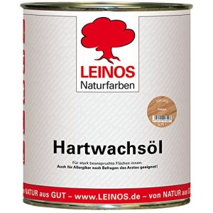 Huile de cire dure Leinos couleurs naturelles Leinos 290 002 incolore 0,75 l