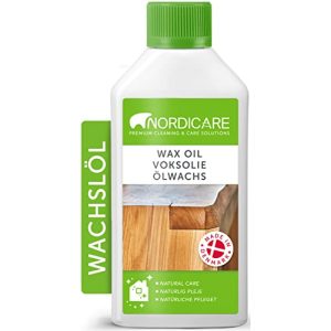 Aceite de cera dura Nordicare [500ml] incoloro para el cuidado de la madera cera para madera