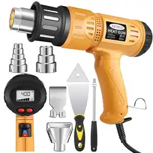 Heissluftpistole mowis 2000w heissluftfoen kit lcd digitalanzeige