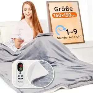 Heizdecke miacoco mit abschaltautomatik 10 heizstufen