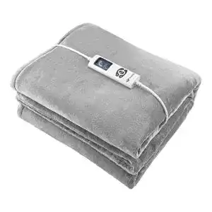 Heizdecke truelife heatblanket 1813 grey kuscheldecke