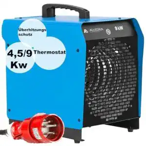 Heizkanone allegra heizluefter 9kw 400v bauheizer heizgeblaese