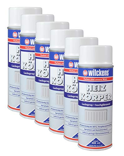 Heizkörperlack Dynamic24 6x Wilckens Spray weiß hochglänzend - heizkoerperlack dynamic24 6x wilckens spray weiss hochglaenzend