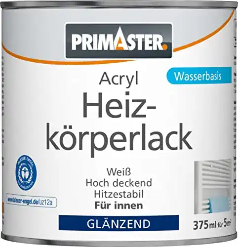 Heizkörperlack Primaster Acryl 375ml Weiß Glänzend