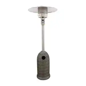 Heizpilz activa brolly rattan 13 kw heizstrahler grau 220cm