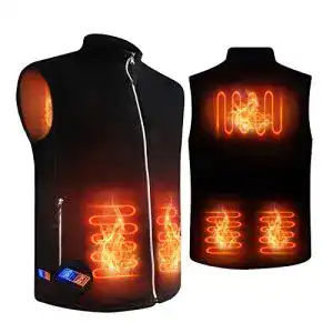 Heizweste aojun beheizte weste fuer herren damen polarfleece