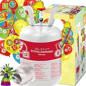 Heliumflasche carpeta schulanfang ballongas fuellventil