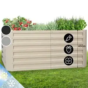 Hochbeet blumfeldt aus metall wetterfestes stahl fuer balkon 1
