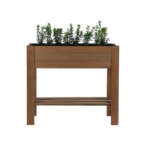 Raised bed Zestri flower box rectangular herb bed with shelf