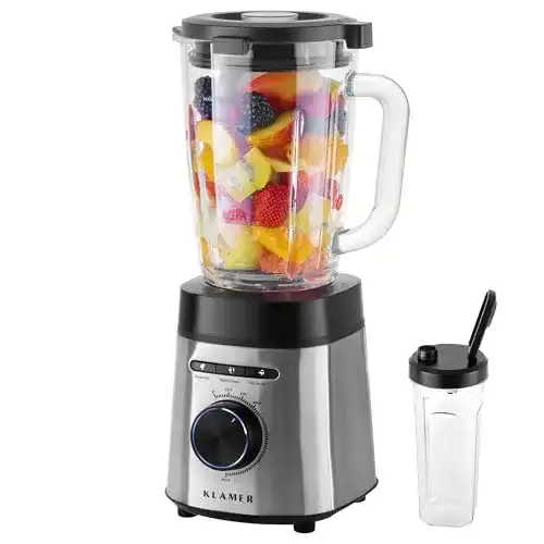 Hochleistungsmixer Klamer Standmixer mit 1,75 L Glasbehälter
