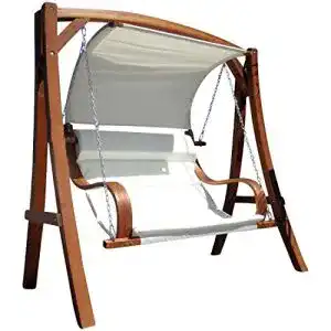 Hollywoodschaukel ass design gartenschaukel meru aus holz