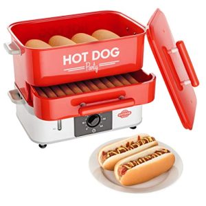 Hot Dog Maker HOT DOG WORLD stor, med bollevarmerum