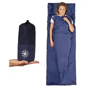 Huettenschlafsack aktivplus multifunktional 2in1 duenn leicht