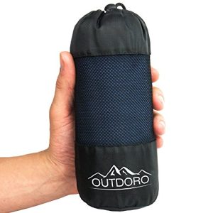 Hüttenschlafsack Outdoro, ultra-leichter Reise-Schlafsack - huettenschlafsack outdoro ultra leichter reise schlafsack