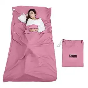 Huettenschlafsack queta reiseschlafsack mit tragetasche