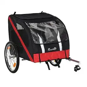 Hundeanhaenger pawhut fahrradanhaenger hundetransporter