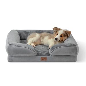 Cama para cães Bedsure sofá ergonômico ortopédico para cães