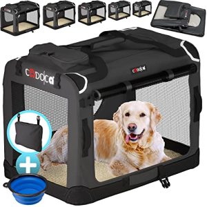Hundebox Cadoca ® Hundetransportbox faltbar robust M - hundebox cadoca hundetransportbox faltbar robust m