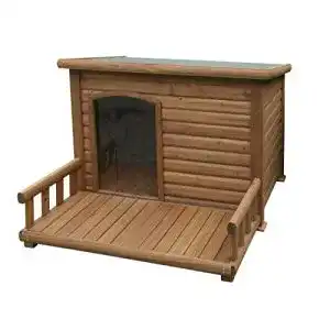 Hundehuette kerbl mit terrasse 113 x 127 x 83 cm