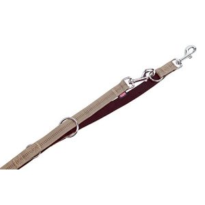 Поводок для собаки Поводок Nobby с мягкой ручкой бежевый/шоколадный L: 200 см