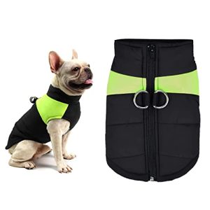 Abrigo para perros YOUYIKE chaquetas para cachorros cálido, fluorescente, verde