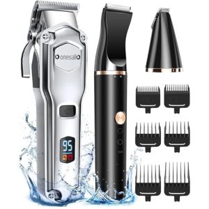 Oneisall dog clipper and paw trimmer 2-in-1 set, IPX7