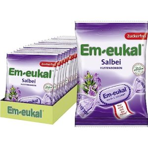Cough drops Em-eukal sage candies sugar-free, pack of 20