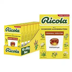 Hustenbonbons ricola kraeuter original 10 packungen