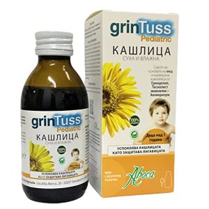 Cough syrup Aboca Grintuss children's juice for coughs, 210 g solution