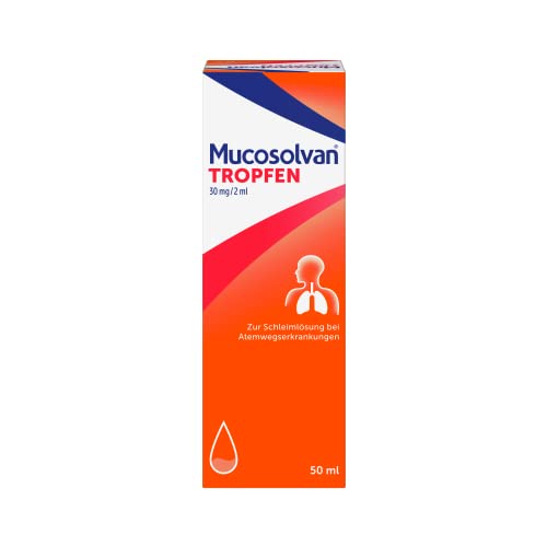 Pastillas para la tos Mucosolvan® gotas 30 mg/2 ml, 50 ml