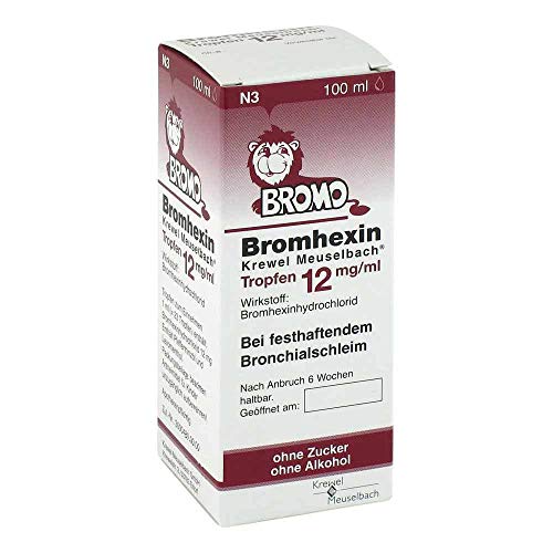 Hustentropfen TK.JP BROMHEXIN Krewel Meuselb.Tropfen 100 ml - hustentropfen tk jp bromhexin krewel meuselb tropfen 100 ml