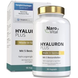 Cápsulas de ácido hialurónico NaroVital, dosis alta.