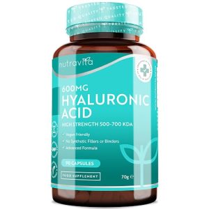 Cápsulas de ácido hialurônico Nutravita ® 600 mg cápsulas de ácido hialurônico