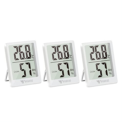 Hygrometer DOQAUS Digital Thermometer Innen, 3 Stück
