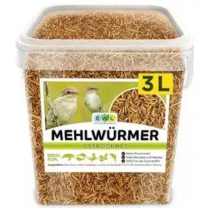 Igelfutter ewl naturprodukte mehlwuermer getrocknet 3 ltr