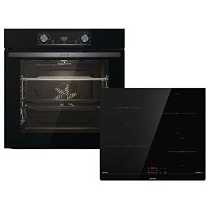 Induction cooker Gorenje built-in oven set OptiBake Black