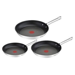 Induction Pans Tefal A704S3 Duetto 3 Piece Frying Pan Set