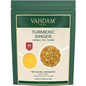 Ginger tea VAHDAM turmeric ginger herbal tea, 200g