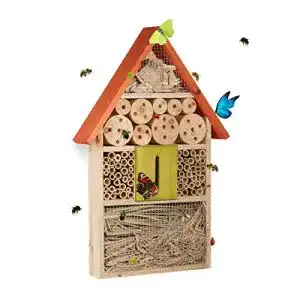 Insektenhotel relaxdays fuer schmetterlinge kaefer bienenhaus