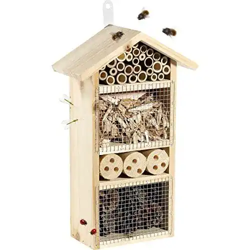 Insektenhotel von Royal Gardineer für Wildbienen und Nützlinge