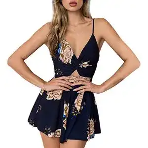 Jumpsuits damen dreshow damen boho jumpsuit backless