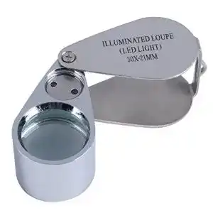 Juwelierlupe changshengda 30 x full metal beleuchtet