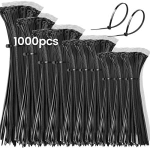 Bridas para cables DUNSOO Juego de 1000 piezas 100/150/200/250/300mm