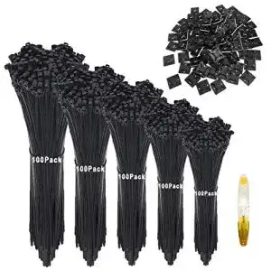 Kabelbinder hipeqia profi schwarz set 500 stueck