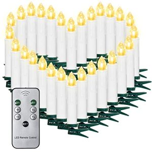 Bežične svijeće za božićno drvce SunJas 10/20/30/40/50 LED