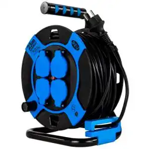 Kabeltrommel rev ip44 outdoor 4 schutzkontaktsteckdosen